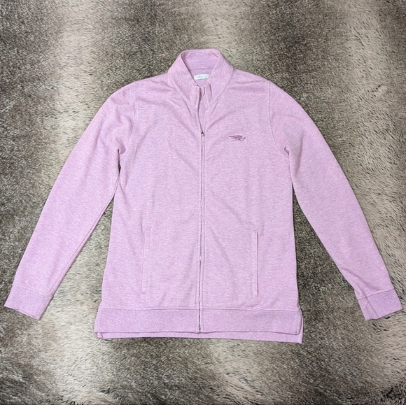 Peter Millar Crown Comfort Interlock Full-Zip Golf Jacket Lilac Women's Medium - Picture 1 of 10